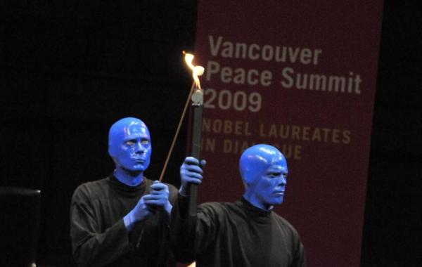 The Blue Man Group have started a Blue School in Manhattan which balances an academic focus with social and emotional learning. (photo by Sonam Zoksang 2009)