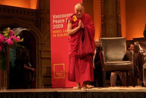 The Dalai Lama has always seeked a balance between educating the mind and educating the heart. (photo by Carey Linde 2009)