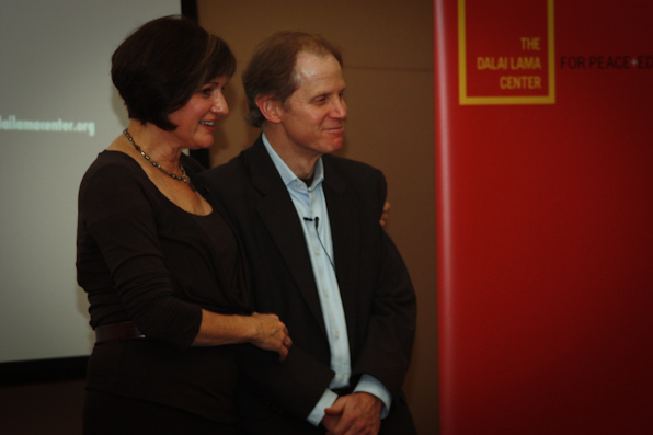 Maria LeRose and Dr. Dan Siegel play Mother/Son during &quot;Parenting for the 21st Century&quot;