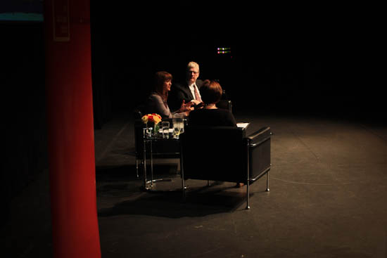 Sir Ken Robinson and Maria LeRose were joined on stage by Kimberly Schonert-Reichl
